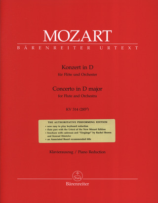 W.A. Mozart - Concerto in D major K. 314 (285d)