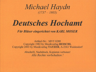 Michael Haydn - Deutsches Hochamt