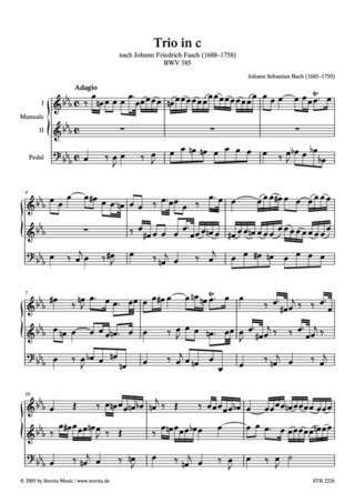 Johann Sebastian Bach - Trio in c