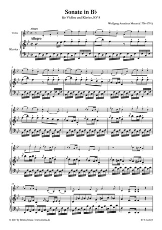 Wolfgang Amadeus Mozart - Sonate in B