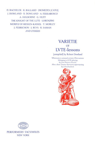 Dowland Robert - Varietie Of Lute Lessons
