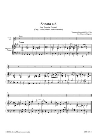 Tomaso Albinoni - Sonata a 6