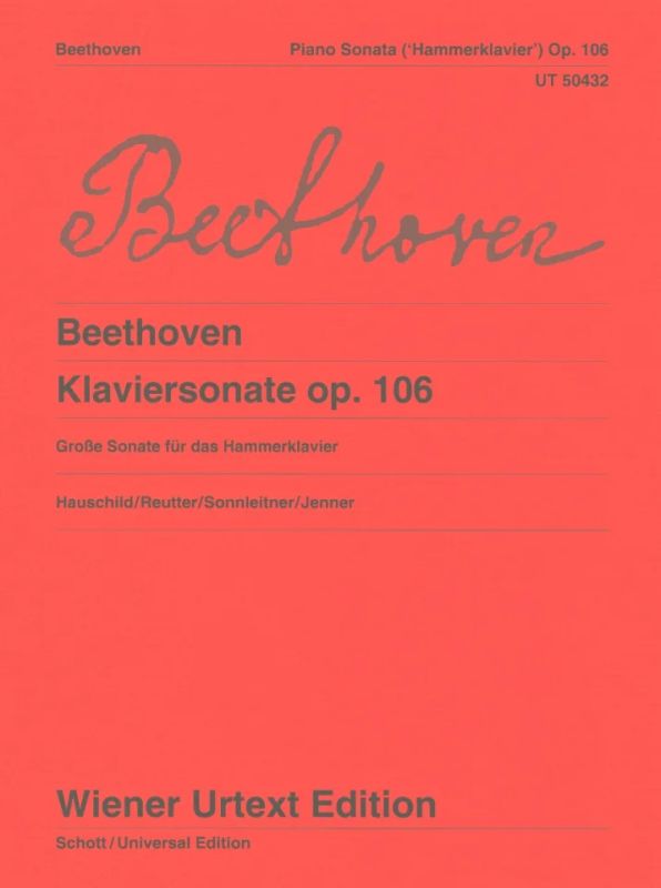 Ludwig van Beethoven - Piano Sonata in B flat major op. 106