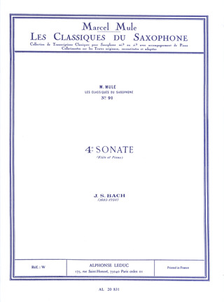 Johann Sebastian Bach - Sonata No.4