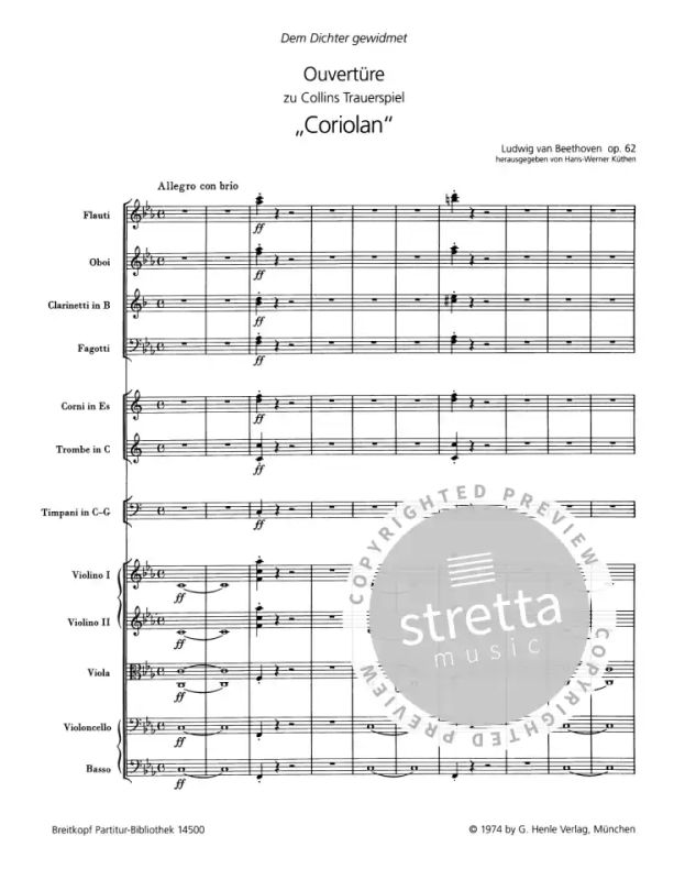 Ludwig van Beethoven: Coriolan op. 62 (1)