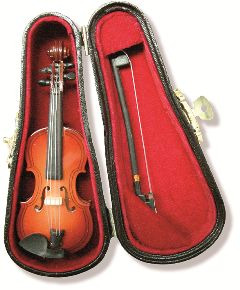 Miniature Violin in case
