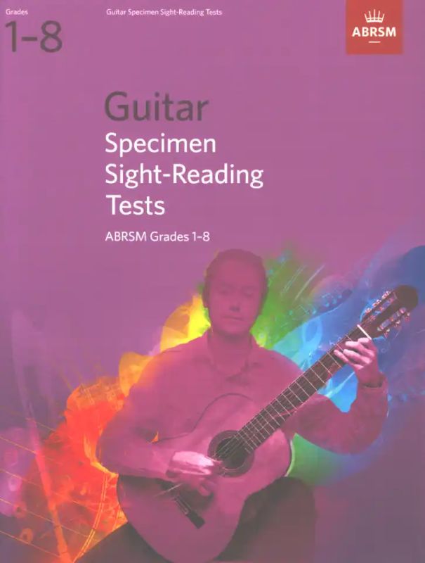 Guitar Specimen Sight-Reading Tests Grades 1-8 ABRSM Exam Music Book 