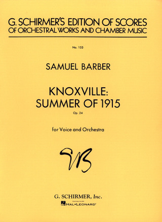 Samuel Barber - Knoxville: Summer of 1915
