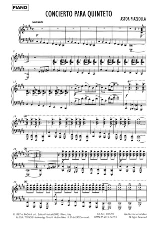 Astor Piazzolla - Concierto para Quinteto