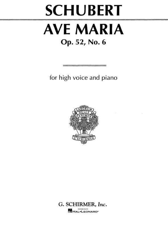 Franz Schubert - Ave Maria op. 52/6 D 839 (0)