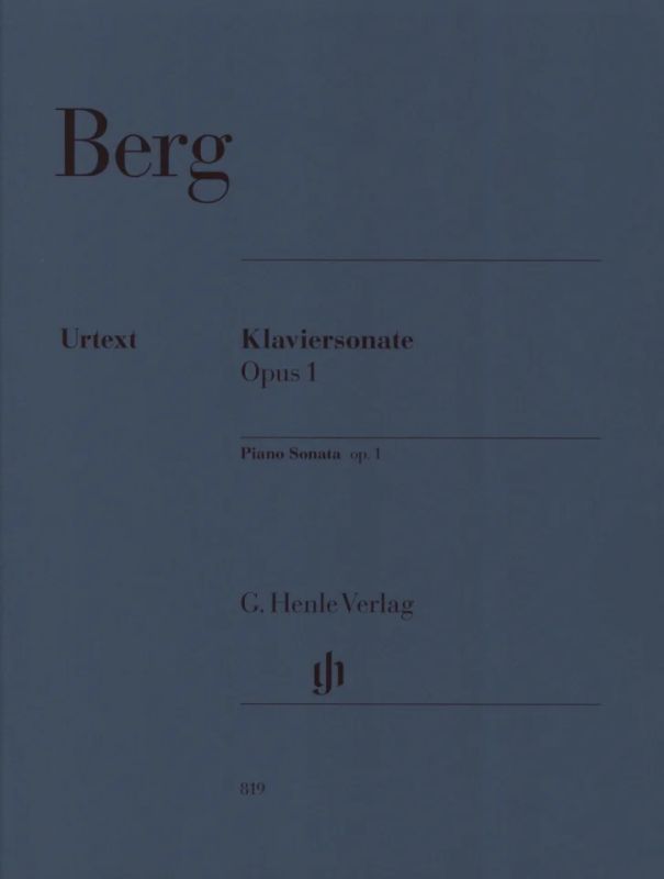 Alban Berg - Piano Sonata op. 1