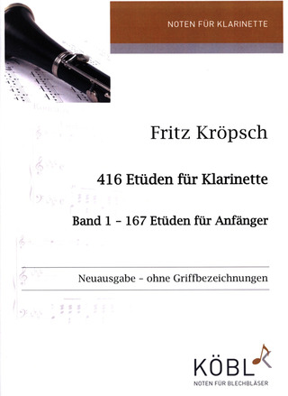 Fritz Kroepsch - 416 Etüden Band 1 - 167 Etüden für Anfänger