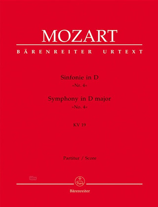 Wolfgang Amadeus Mozart - Symphony no. 4 in D major K. 19