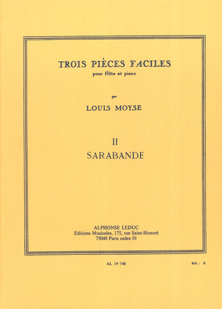 Louis Moyse - Trois Pièces Faciles – II Sarabande