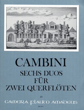 Giuseppe Cambini - Sechs Duos für zwei Querflöten