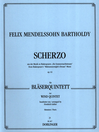 Felix Mendelssohn Bartholdy: Scherzo op. 61/1