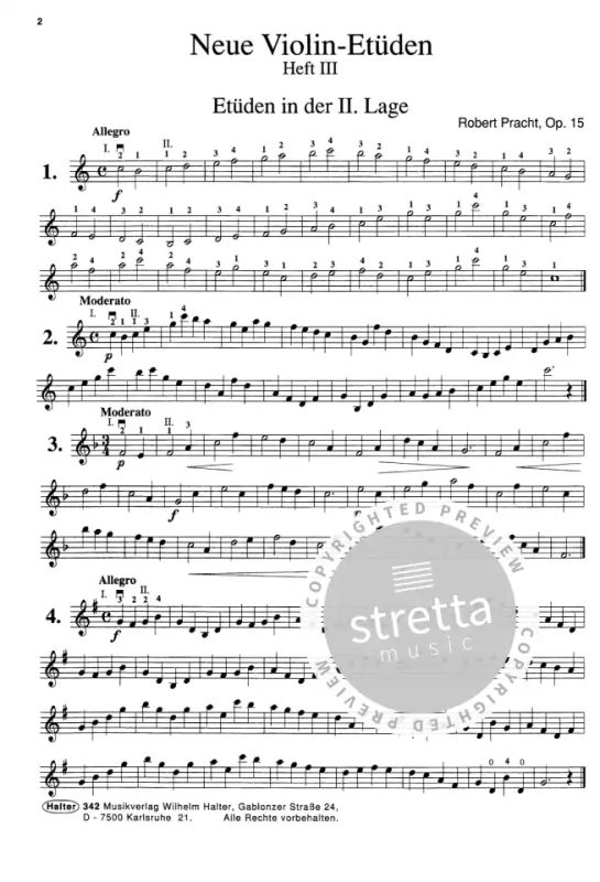 Robert Pracht: Neue Violin Etüden op. 15/3 (1)