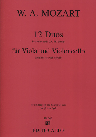 Wolfgang Amadeus Mozart - 12 Duos