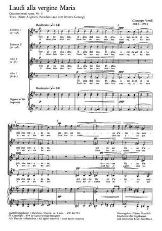 Giuseppe Verdi - Laudi alla Vergine Maria