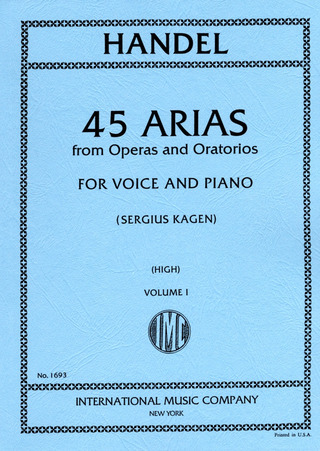 Georg Friedrich Haendel: 45 Arias from Operas and Oratorios 1