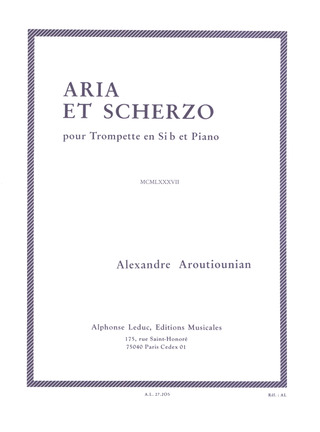 Alexander Arutjunjan - Aria et Scherzo