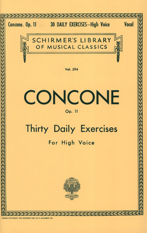 30 Daily Exercises, Op. 11 - High Voice