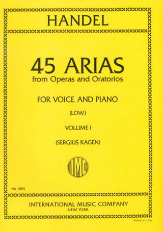 Georg Friedrich Haendel: 45 Arias from Operas and Oratorios 1
