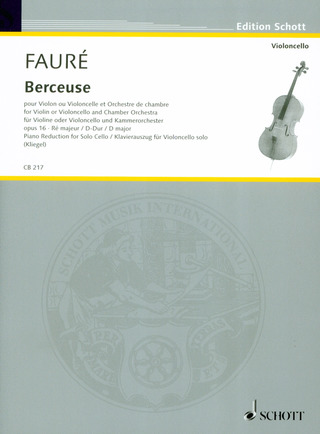 Gabriel Fauré - Berceuse D-Dur op. 16