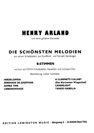 Henry Arland - Die Schoensten Melodien 1