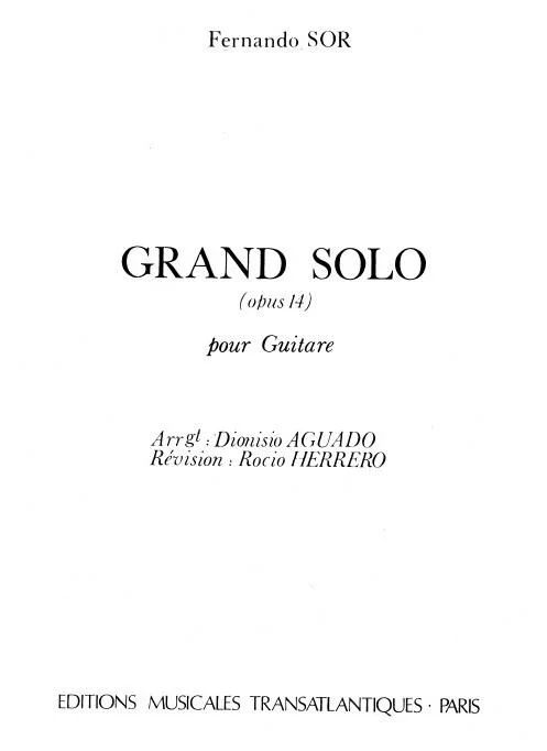 Fernando Sor - Grand Solo Op.14