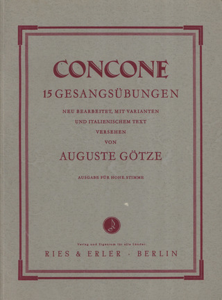 Giuseppe Concone - Fünfzehn Gesangsübungen