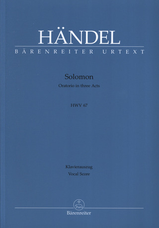 George Frideric Handel - Solomon HWV 67