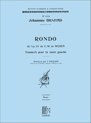 Johannes Brahms - Etude N 2 Piano Main Gauche Seul