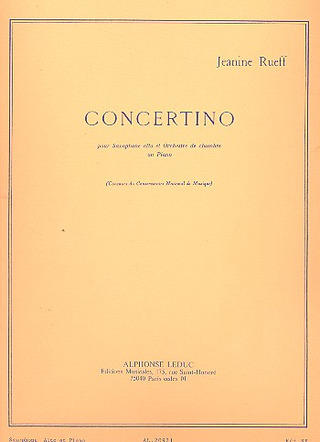 Jeanine Rueff - Concertino op. 17