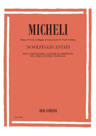 Umberto Micheli - 50 Solfeggi cantati