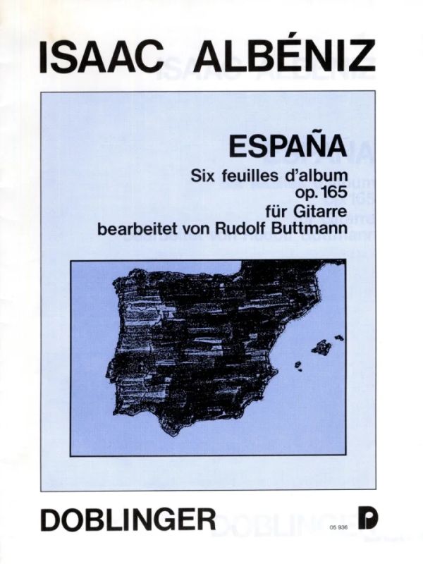 Isaac Albéniz - España. Six feuilles d´album op. 165