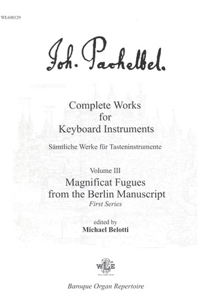 Johann Pachelbel - Complete Keyboard Works 3
