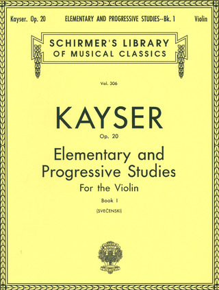 Heinrich Ernst Kayser - 36 Elementary and Progressive Studies op. 20