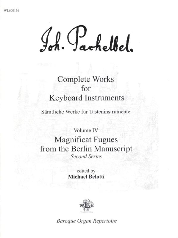 Johann Pachelbel - Complete Keyboard Works 4