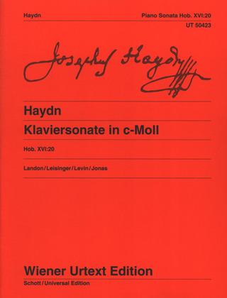 Joseph Haydn - Klaviersonate c-Moll Hob XVI:20