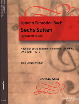 Johann Sebastian Bach - 6 Suiten für Querflöte solo. BWV 1007- 1012