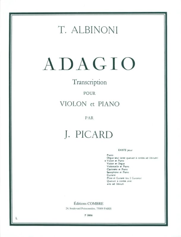 Tomaso Albinoni - Adagio