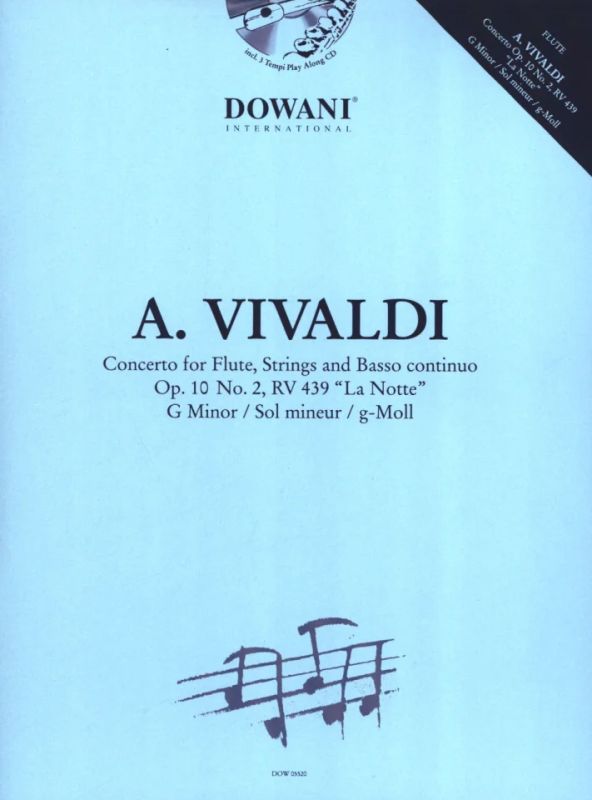 Antonio Vivaldi - Konzert op. 10,2 für Flöte, Streicher und BC (0)