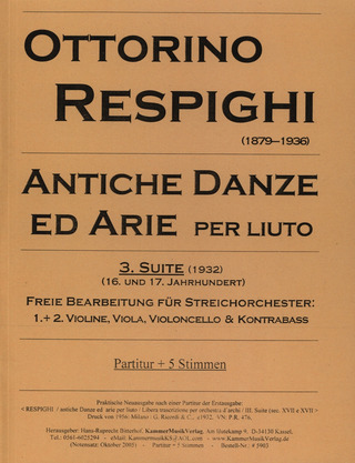 Ottorino Respighi - Antiche Danze Ed Arie - Suite 3