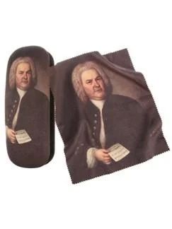 Brillenetui mit Portrait Bach
