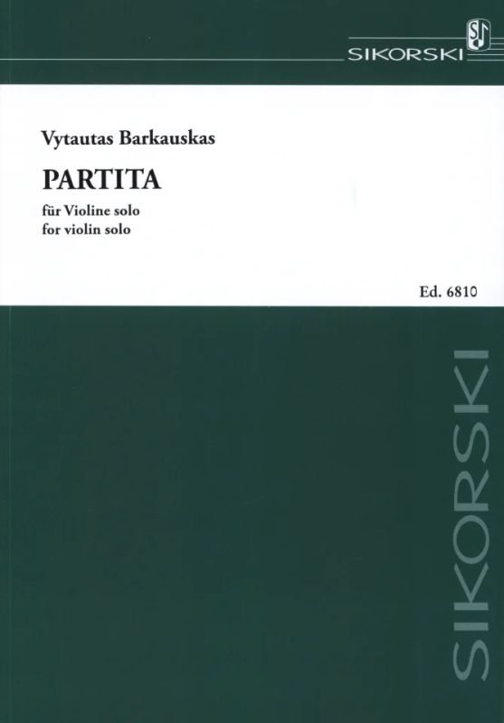 Barkauskas Vytautas: Partita für Violine solo