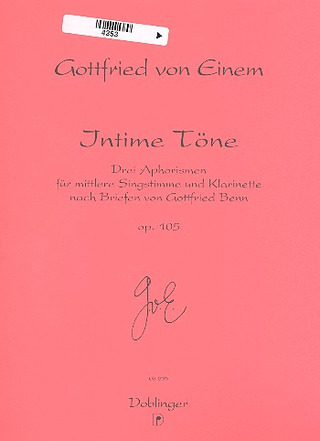 Gottfried von Einem - Intime Töne op. 105