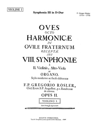 Gregor Rösler - Synphonia III in D-Dur
