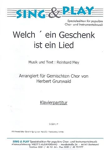 Reinhard Mey - Welch' ein Geschenk ist ein Lied