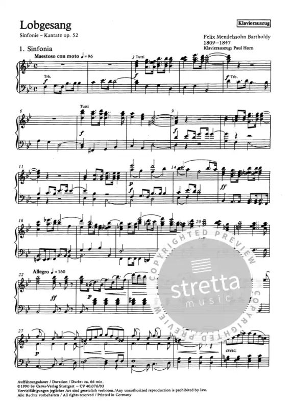 Felix Mendelssohn Bartholdy - Hymn of Praise op. 52